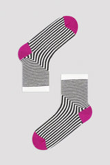 Saxe Geo Line 2In1 Soket Socks