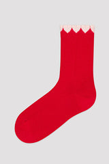 Girls Lovely Hearts 2In1 Socks