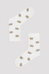 جوارب بنقشة دب صغير 3 قطع