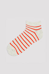 Mix Colorful Lines 4In1 Liner Socks