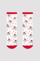 Girls Penguin 2In1 Socks