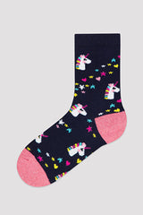 Girls Cutie Unicorn 3In1 Socks