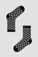 Multi Colour Boys Skate Checked 3In1 Soket Socks