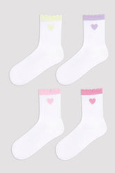 Girls Lovely 4In1 Socket Socks