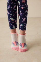 جوارب مبطنة بناتي بتصميم حورية البحر 3 في 1