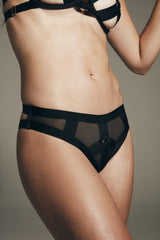 Black Carol String Chilot - Privee Collection