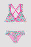 Teens Flower Frill Detailed Bikini Set