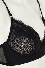 Black Glam Lace Bra