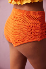 Orange Pia Short Bikini Bottom