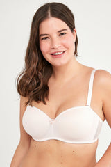 White Underwire Non-Padded Lotus Bra