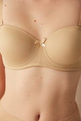 White Underwire Non-Padded Lotus Bra