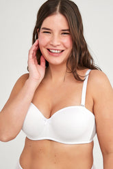 White Underwire Non-Padded Lotus Bra