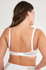 White Underwire Non-Padded Lotus Bra