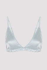 #Hiccaması Smoke Non-wired Little Satin Triangle Bra