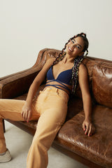 Navy Blue Bu4u Flex Strappy Non-wired Bra