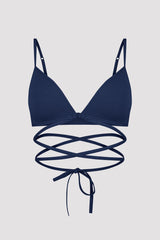 Navy Blue Bu4u Flex Strappy Non-wired Bra