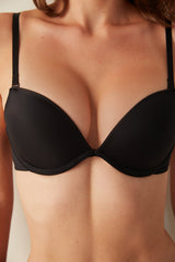 Black Wowbra Supported Push Up Bra