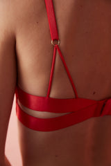 Lace Chain Strap Bra