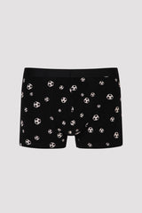 Black Moreball Design Mid Boxer