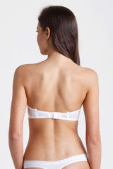 White Supported Pop Up Padded Bra