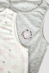 Multi Colour Girls Portrait 2In1 Tank