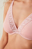 Pink Underwire Padless Minimizer Bra