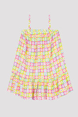 Girls Square Daisy Dress