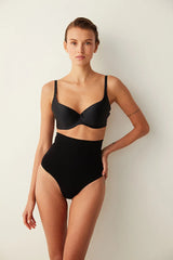 Black Premium Seamless Thong Corset