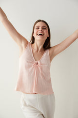 Pink Flora Pointel Athlete Pj Top