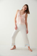 Pink Flora Pointel Athlete Pj Top