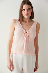 Pink Flora Pointel Athlete Pj Top