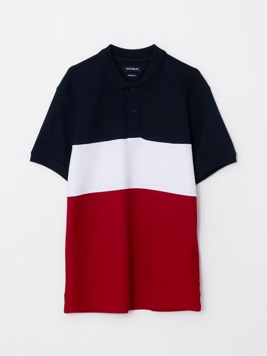 Southblue Polo Collar Short Sleeve Color Block Men T-Shirt – HMIC Kuwait