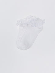 Dream Lace Detailed Girls Booties Socks 3 Pack