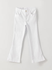 Basic Flared Trousers For Girls