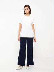 Crew Neck Regular Short Sleeve Women T-Shirt