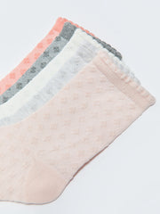 جوارب منقوشة يدويًا بناتي 5 قطع