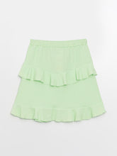 Kids Elastic Waist Frilly Girl Skirt