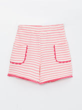 Girls Shorts With Elastic Waist Patterned