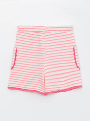 Girls Shorts With Elastic Waist Patterned