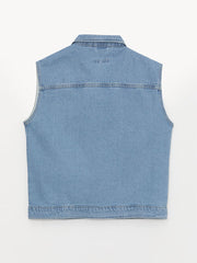 سترة جينز أولادي سادة