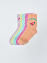 جوارب منقوشة بناتي 5 قطع