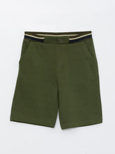 Basic Elastic Waist Boy Shorts