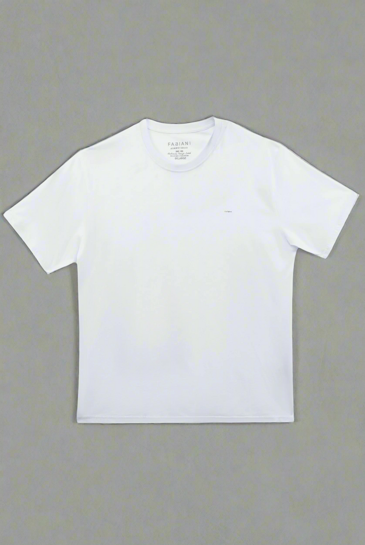 School Uniform Round Neck White T-Shirt