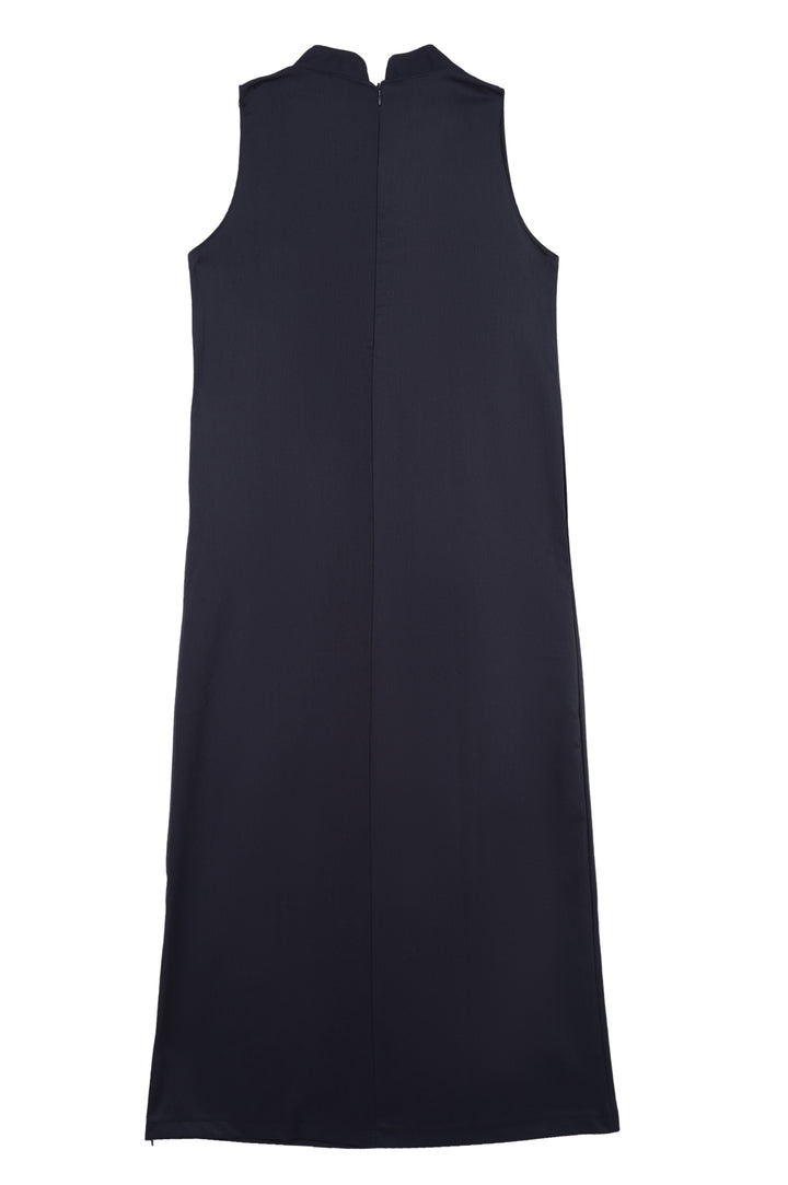 School Uniform Round Neck Navy Blue Dress