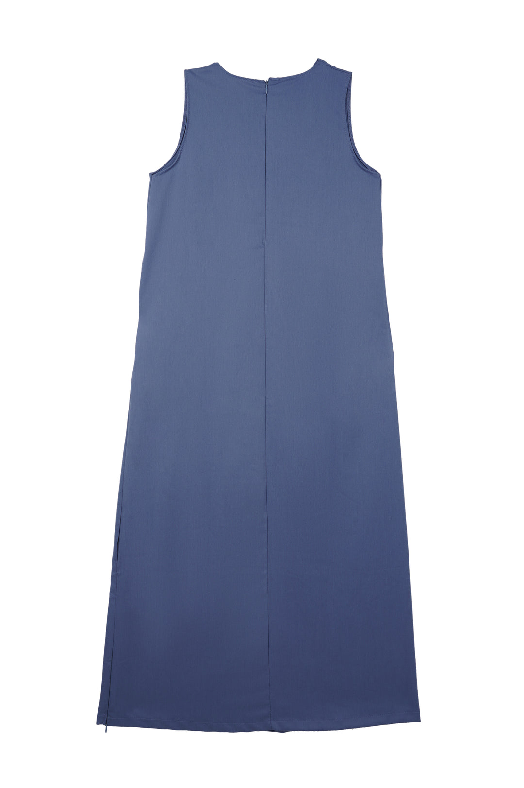 School Uniform V Neck Blue Dress