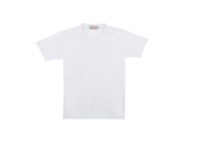 School Uniform Round Neck White T-Shirt