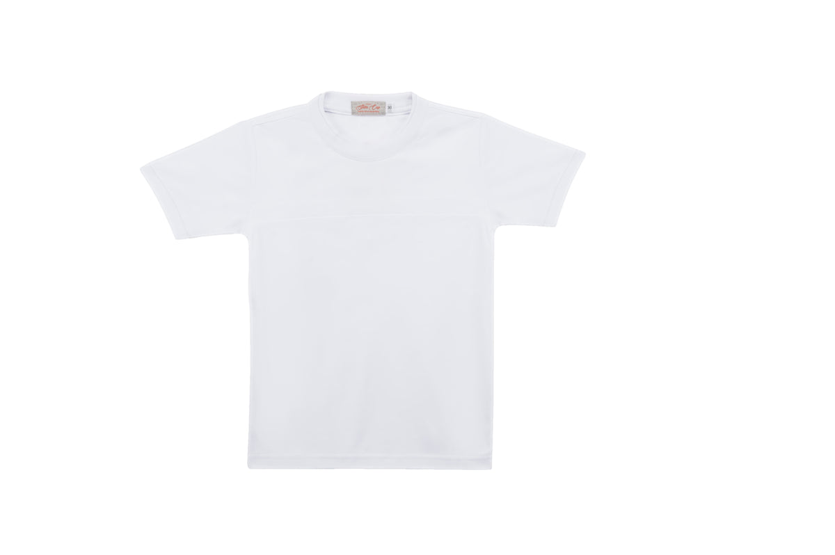 School Uniform Round Neck White T-Shirt