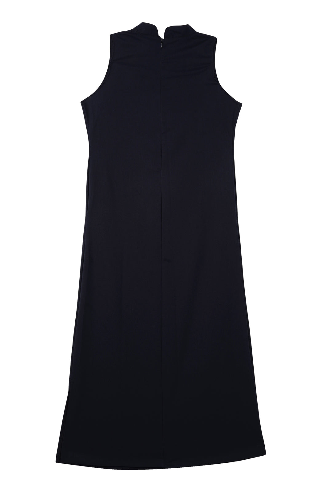 School Uniform Round Neck Long Navy Blue Dress