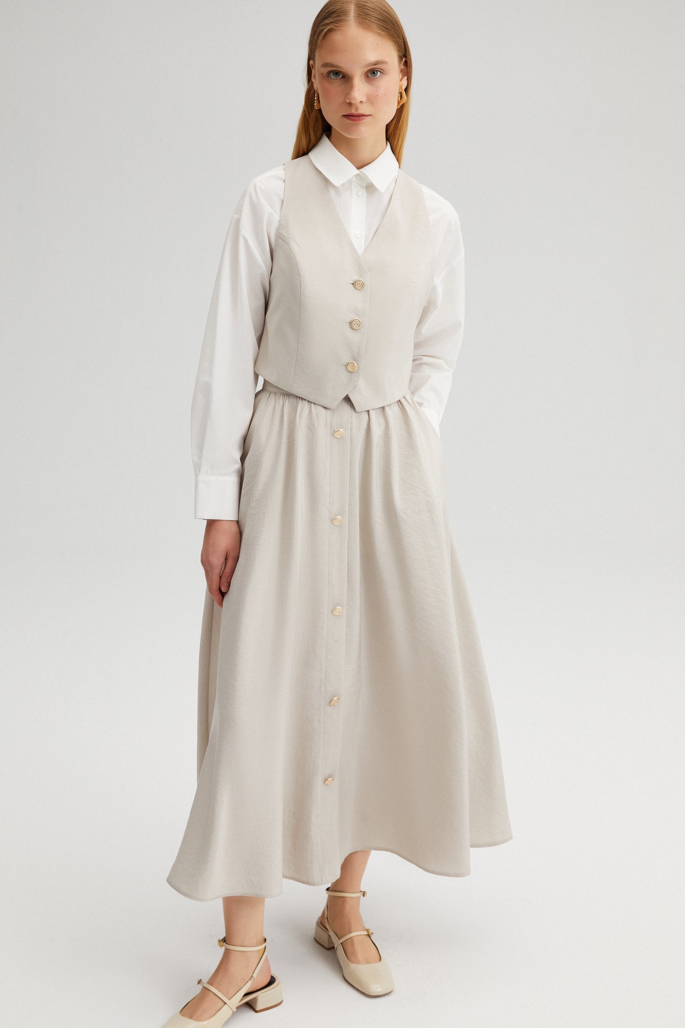 Vest Skirt Cupra Set