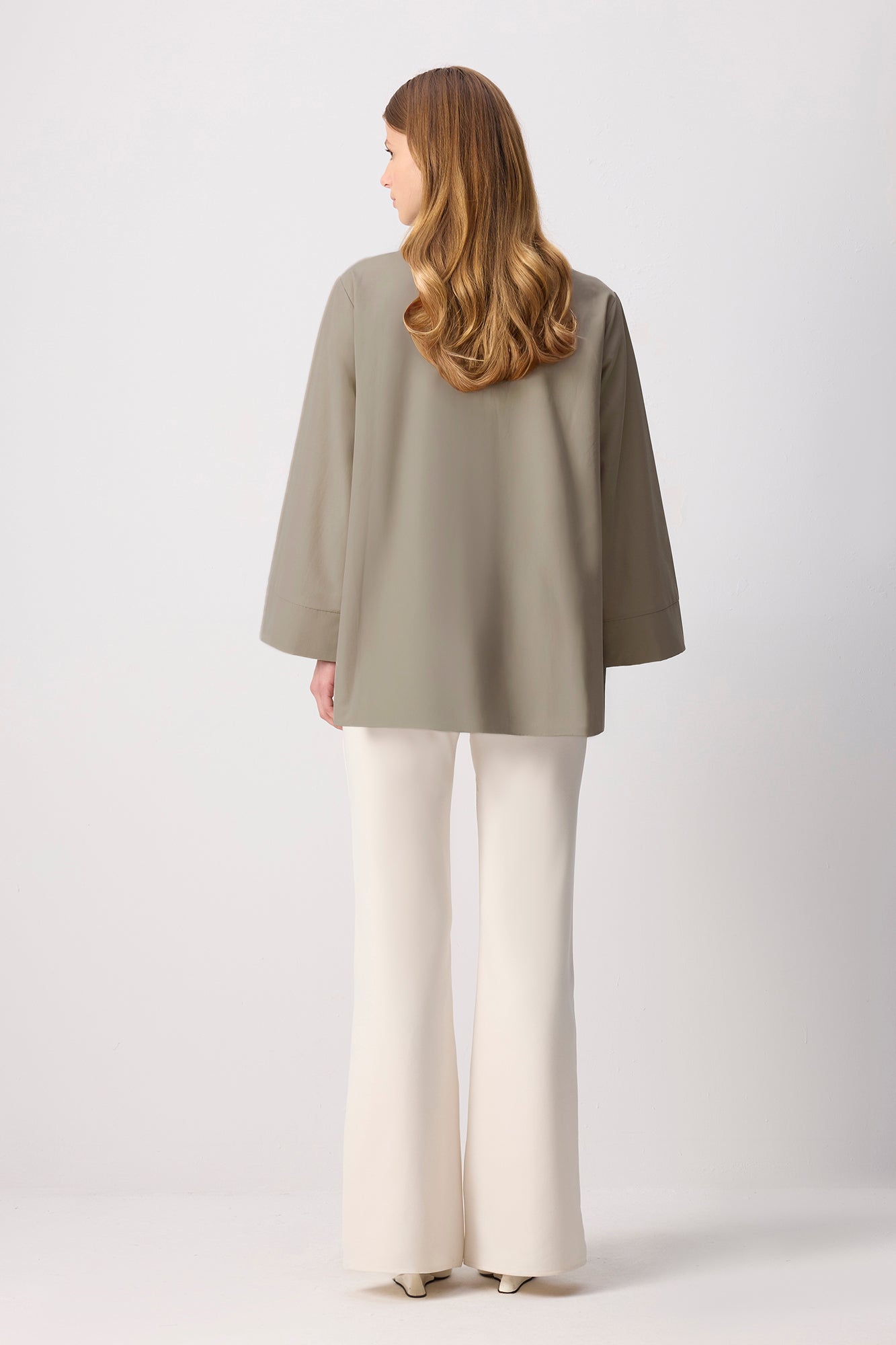 Asymmetrical Poplin Shirt